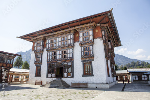Drametse Goemba monastery and monk school - East Bhutan - Asia photo
