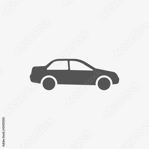 car icon stock vector illustration flat design