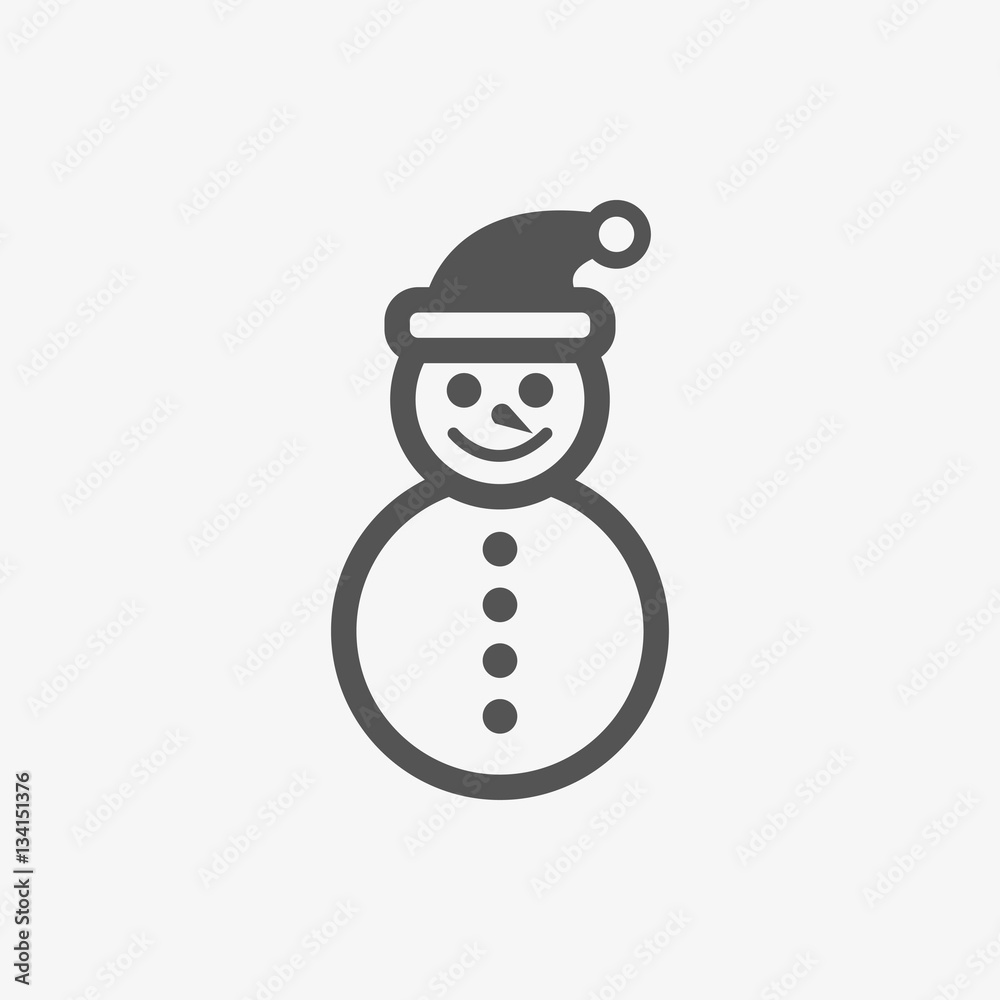 snowman icon stock vector illustration flat design snowman icon stock vector illustration flat design