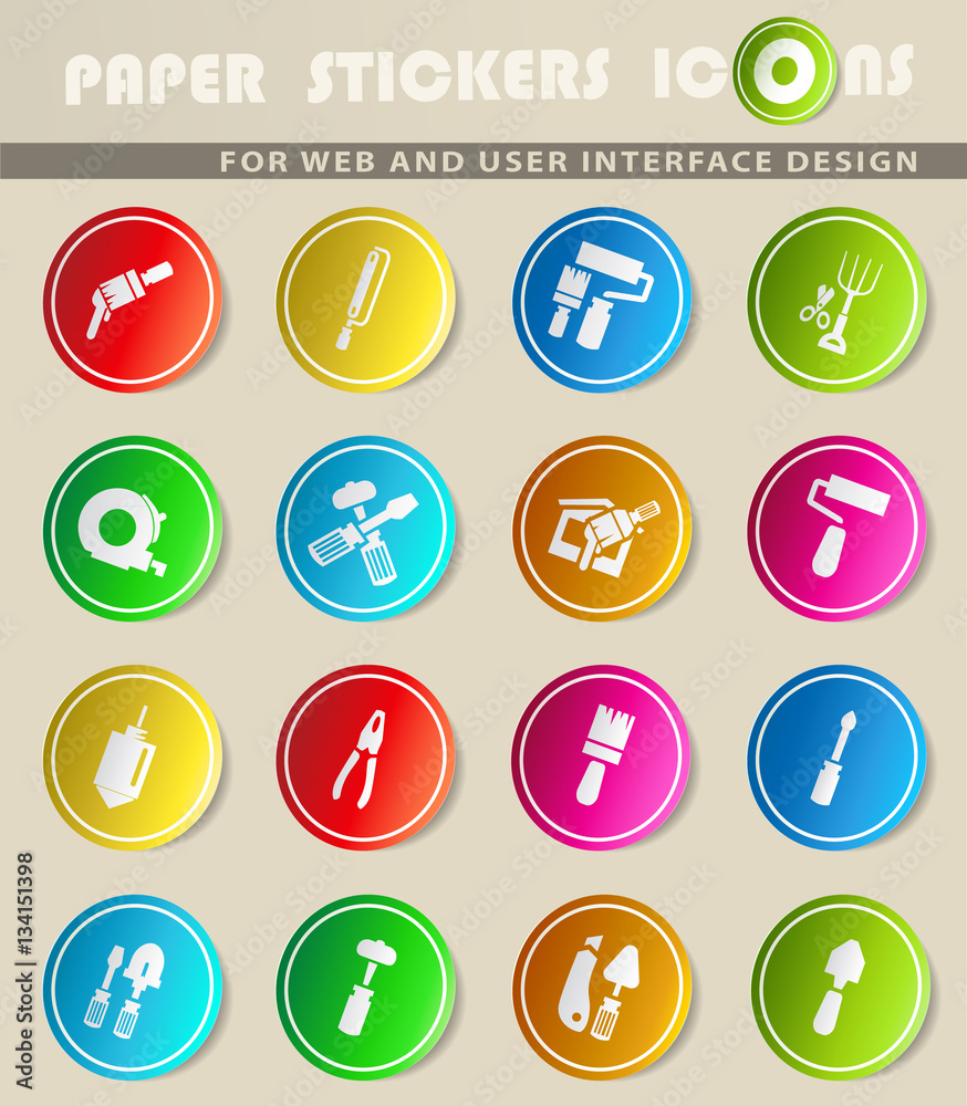 work tools icon set work tools icon set