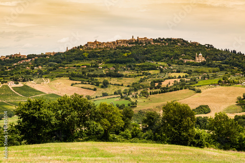Montepulciano in the region of Siena in Italy