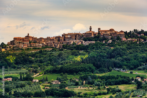 Montepulciano in the region of Siena in Italy
