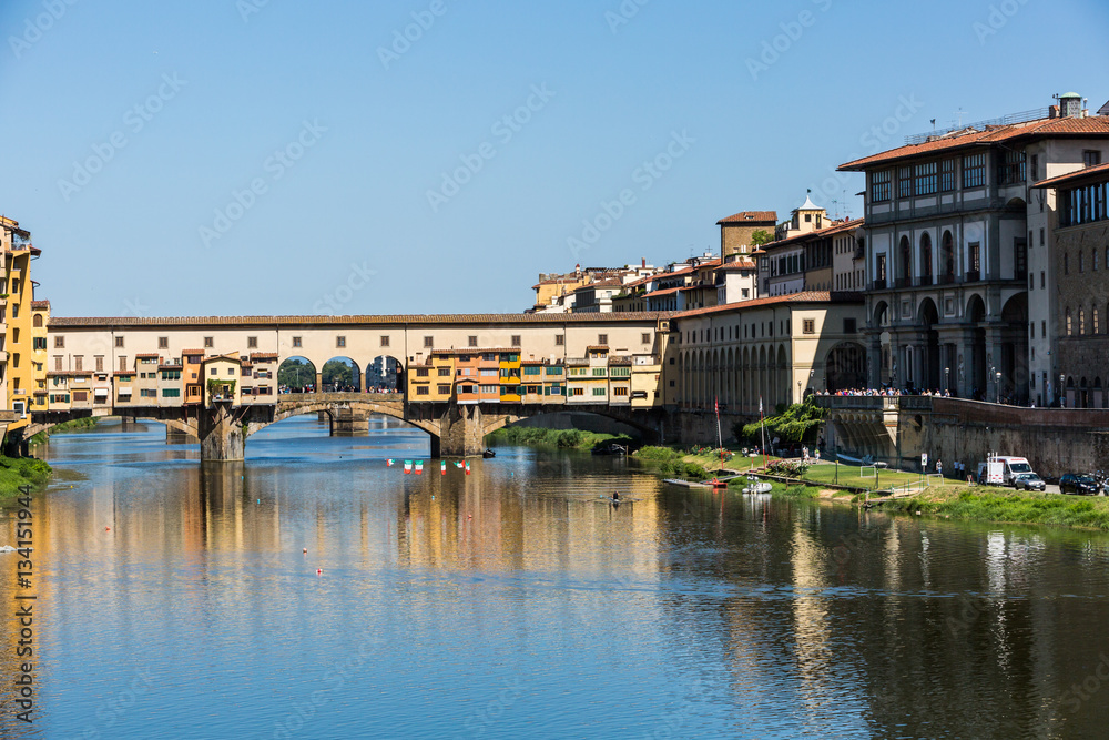 View of the Ponte Vecchio in Florence