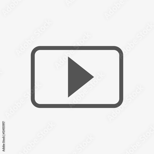 Free Download video icon stock vector illustration flat design - GFXLoad