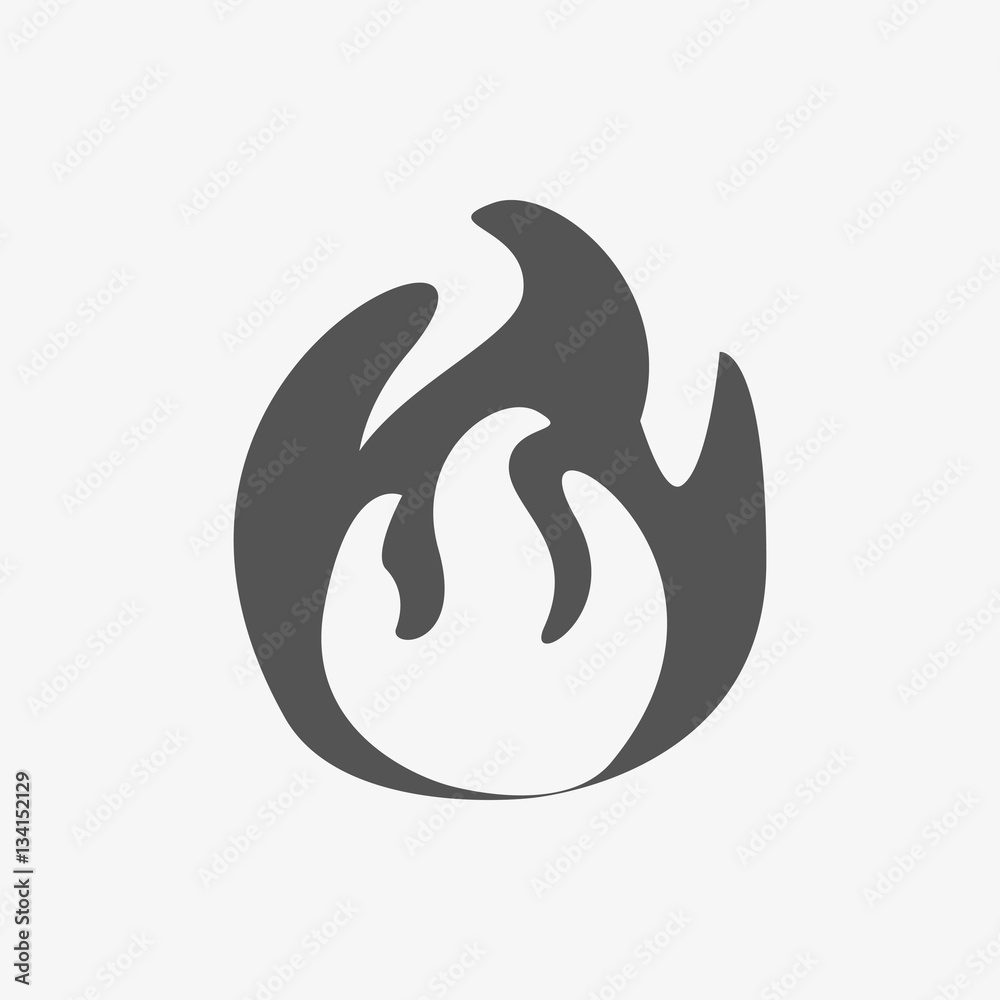 fire icon stock vector illustration flat design fire icon stock vector illustration flat design