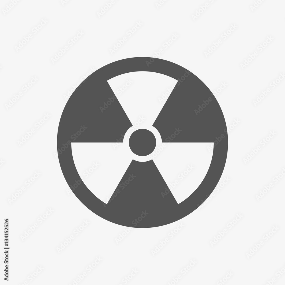 radioactive icon stock vector illustration flat design radioactive icon stock vector illustration flat design