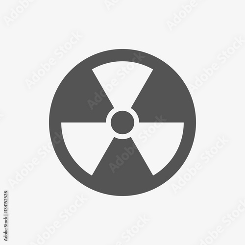 radioactive icon stock vector illustration flat design