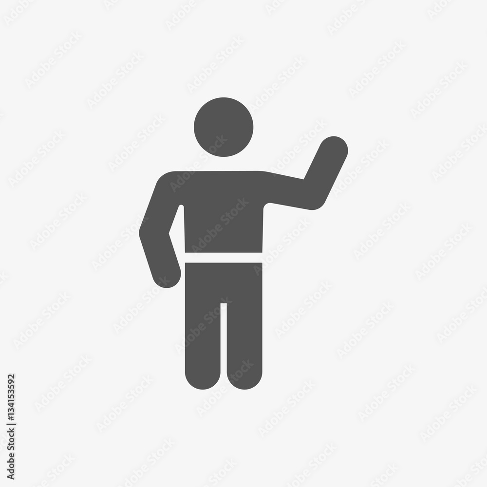 man icon stock vector illustration flat design