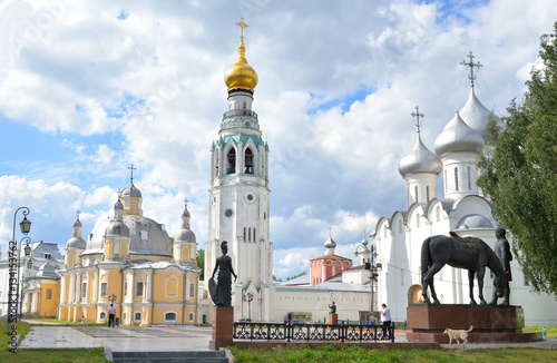 View of Vologda Kremlin. photo
