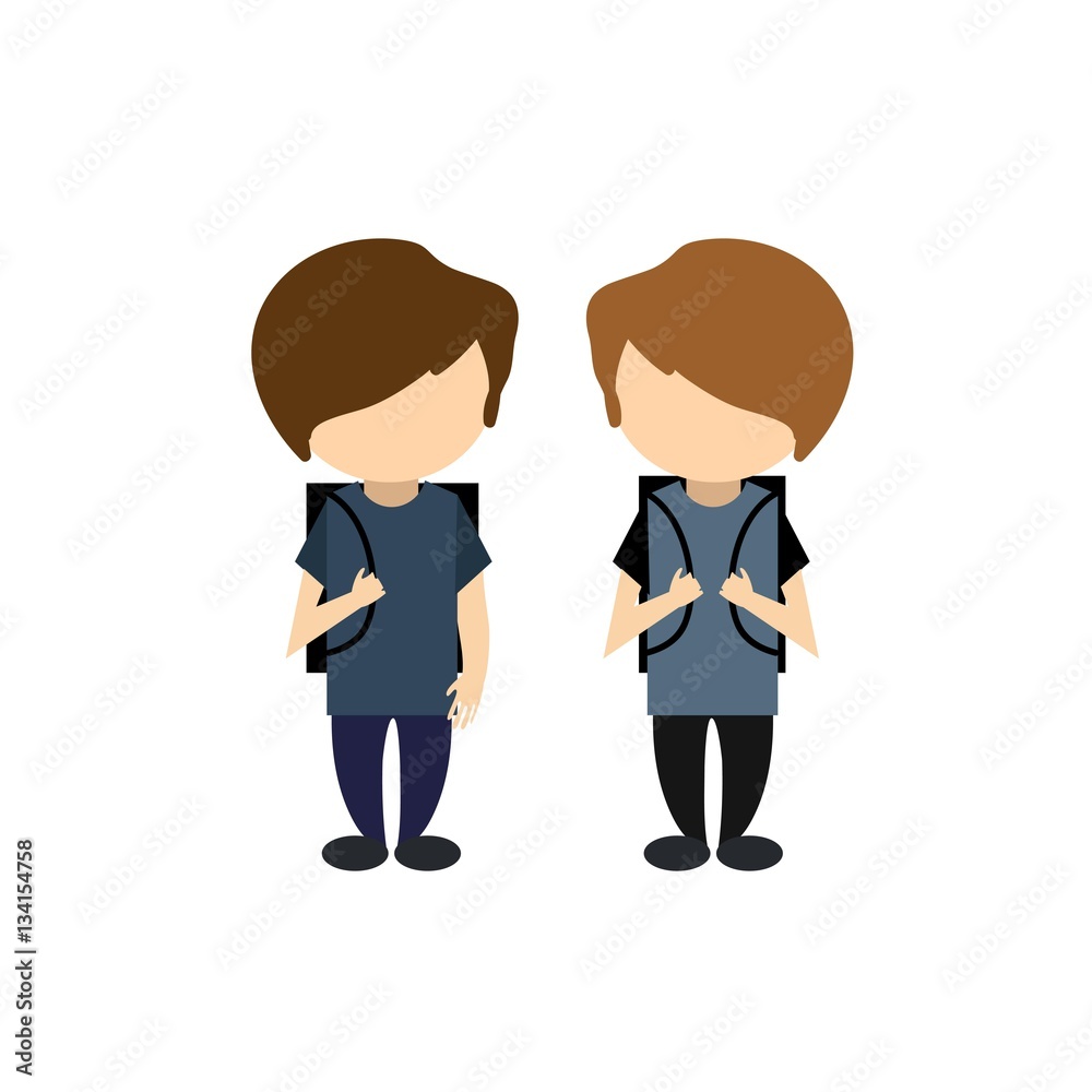 friends in flat design friends in flat design