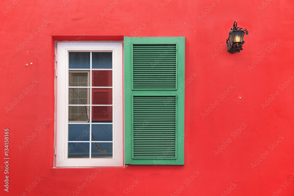 Fototapeta premium colorful window on the wall