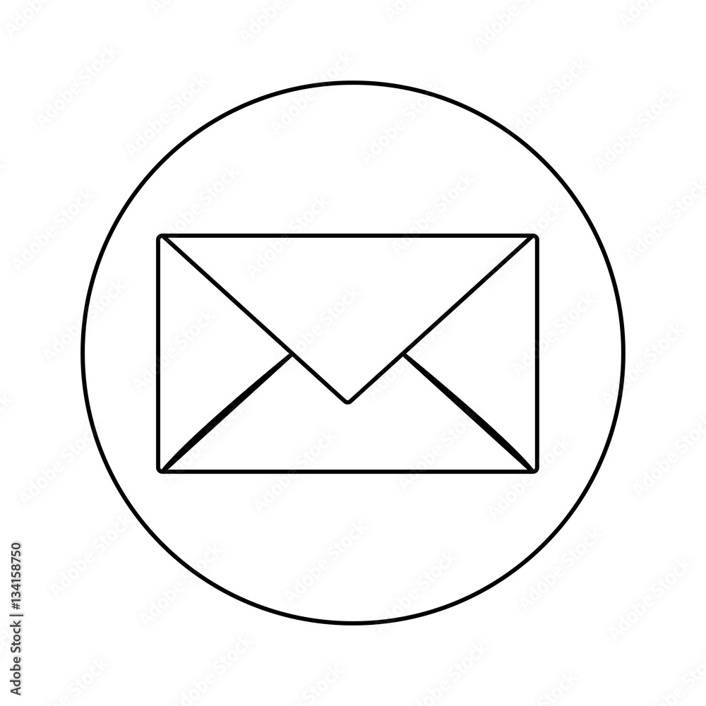 Envelope icon. Email mail message letter and marketing theme. Isolated design. Vector illustration Envelope icon. Email mail message letter and marketing theme. Isolated design. Vector illustration
