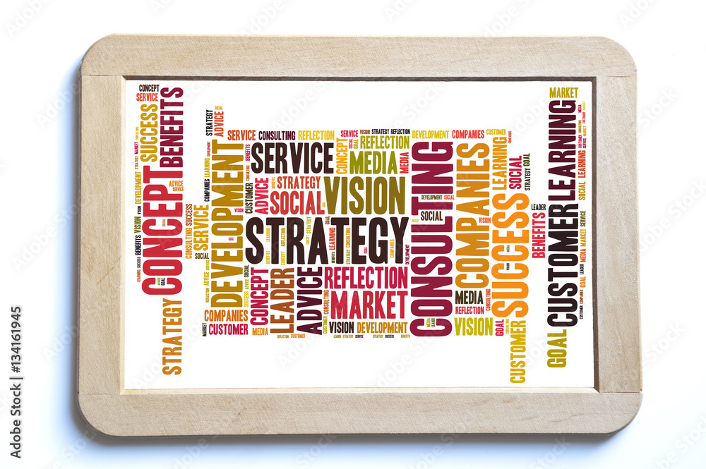 Fototapeta premium Strategy word cloud
