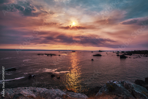 Smokey Ocean Sunset © Dustin