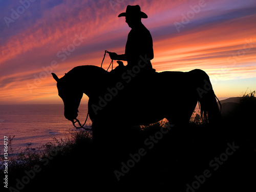 Horse Silhouette Sunset