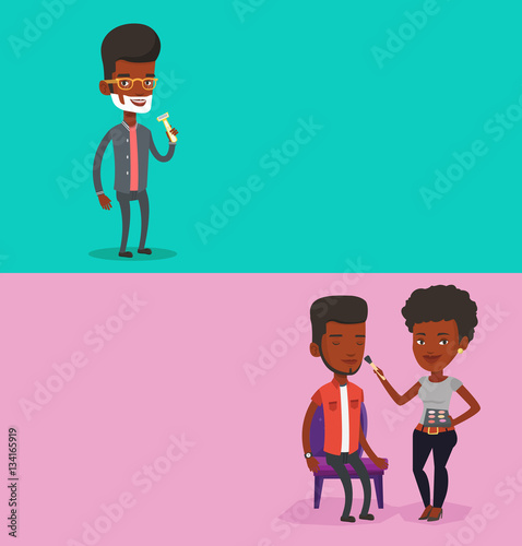 Two beauty banners with space for text.