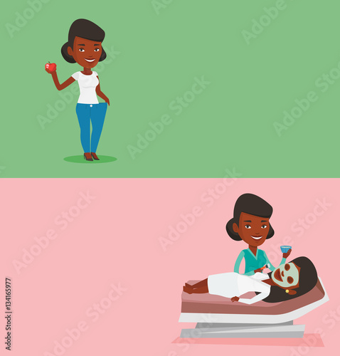 Two beauty banners with space for text.