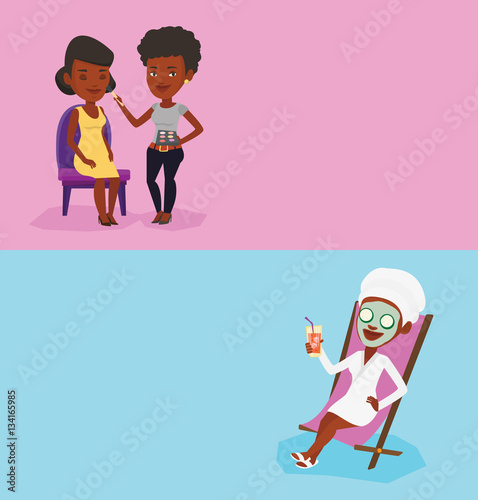 Two beauty banners with space for text.