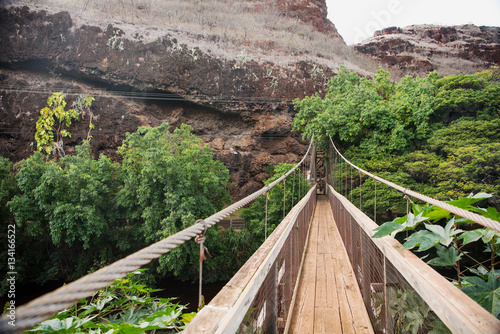 Swing brdige at the Menehune Ditch