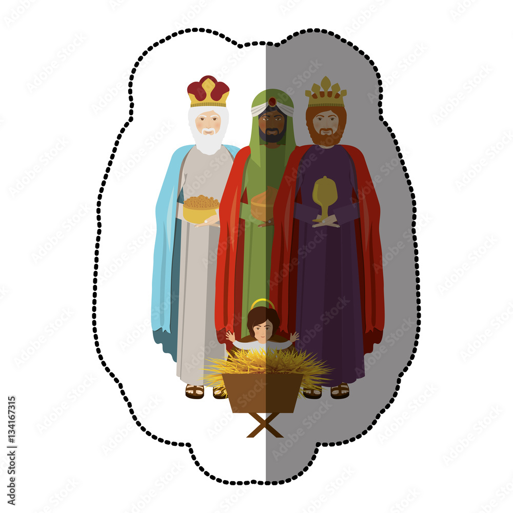 Fototapeta premium three wise men icon vector illustration graphic design