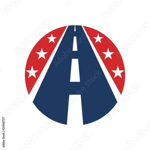 roadside logo vector. way logo.