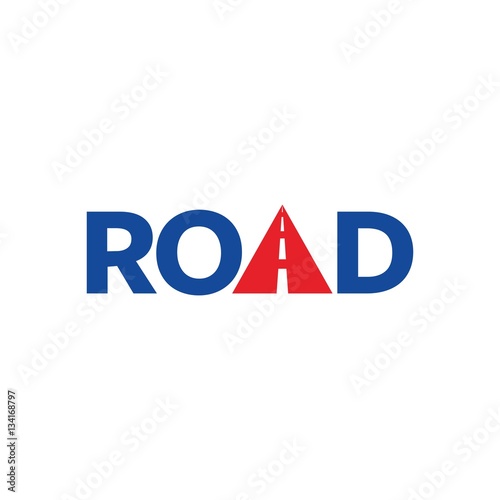 roadside logo vector. way logo.