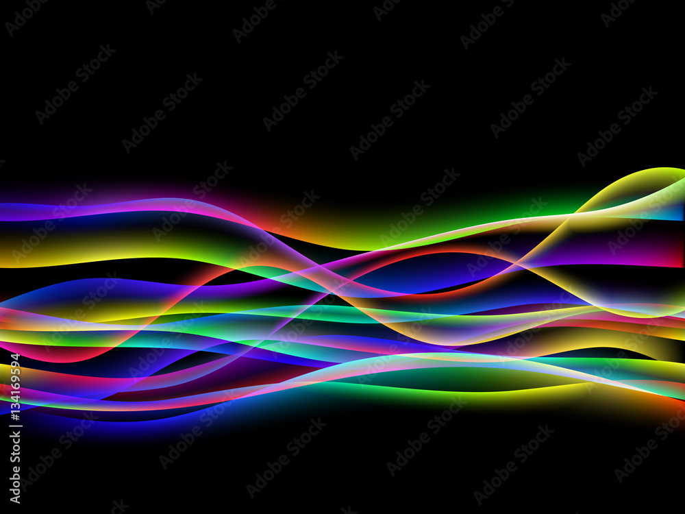 dinamyc flow, stylized waves, vector dinamyc flow, stylized waves, vector