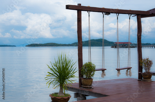 Balcony for see view at Koh Lanta island - Thailand