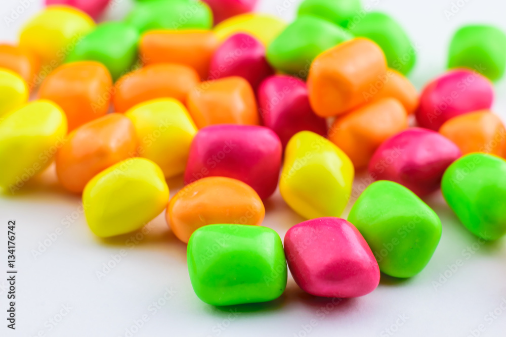 color candy on a table color candy on a table