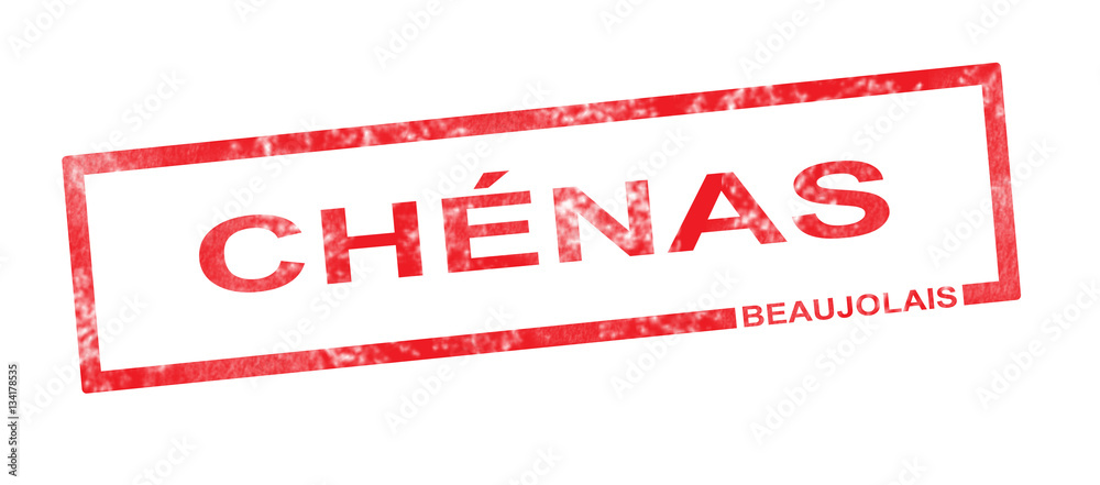 Beaujolais and Chenas vineyard appellation in a red rectangular Beaujolais and Chenas vineyard appellation in a red rectangular