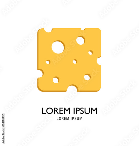Vector illustration of cheese.