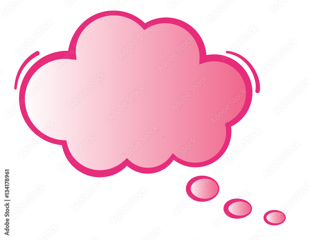 Pink Speech Bubble