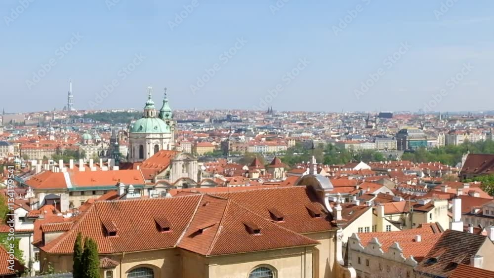 City view of prague in timelapse with traffic in the background
City view of prague in timelapse with traffic in the background