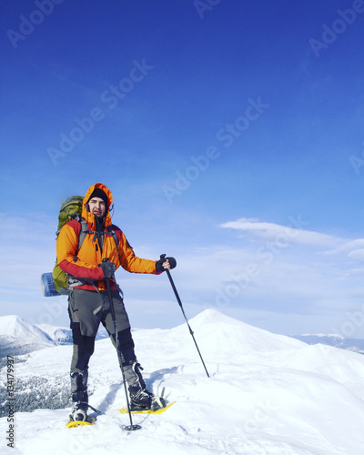 Winter hiking.