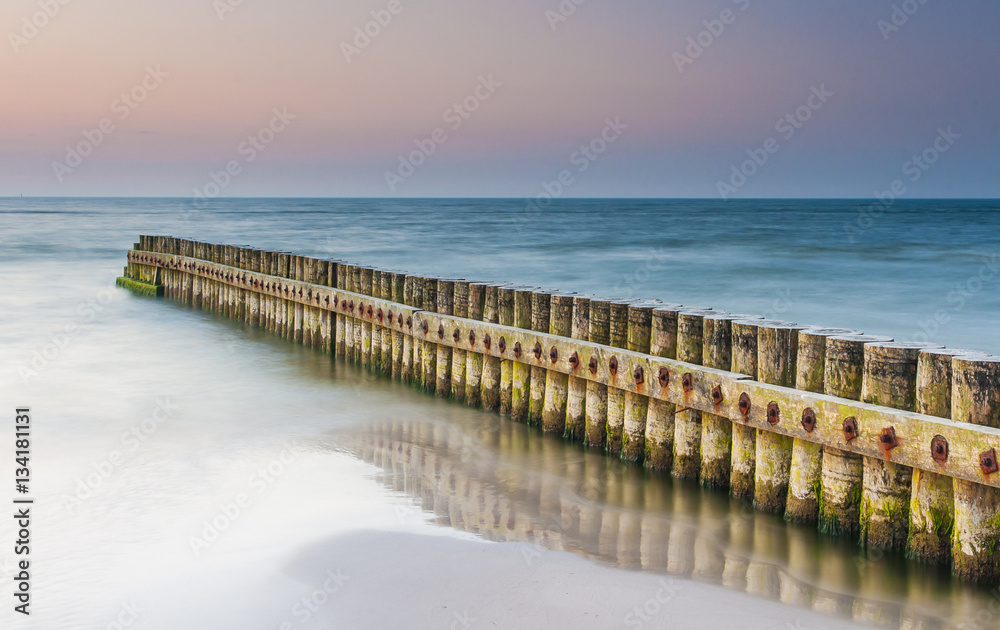 beautiful view of Polish Baltic Sea beautiful view of Polish Baltic Sea