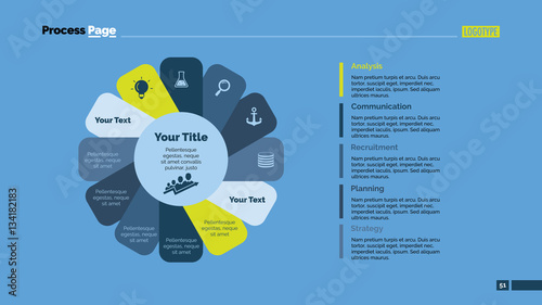 Twelve Petals Slide Template