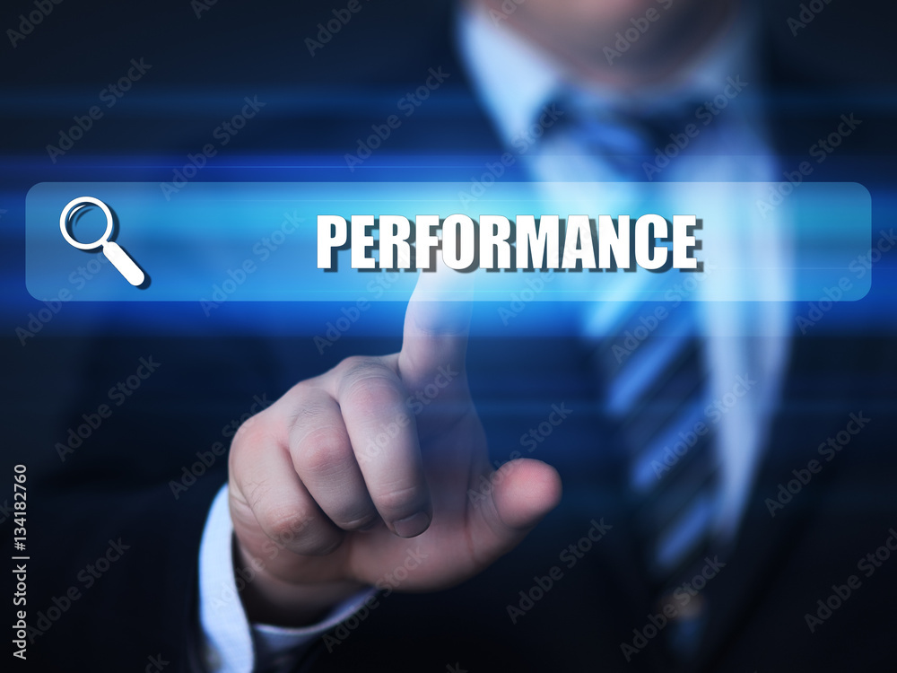 business, technology, internet concept. performance text in search bar business, technology, internet concept. performance text in search bar