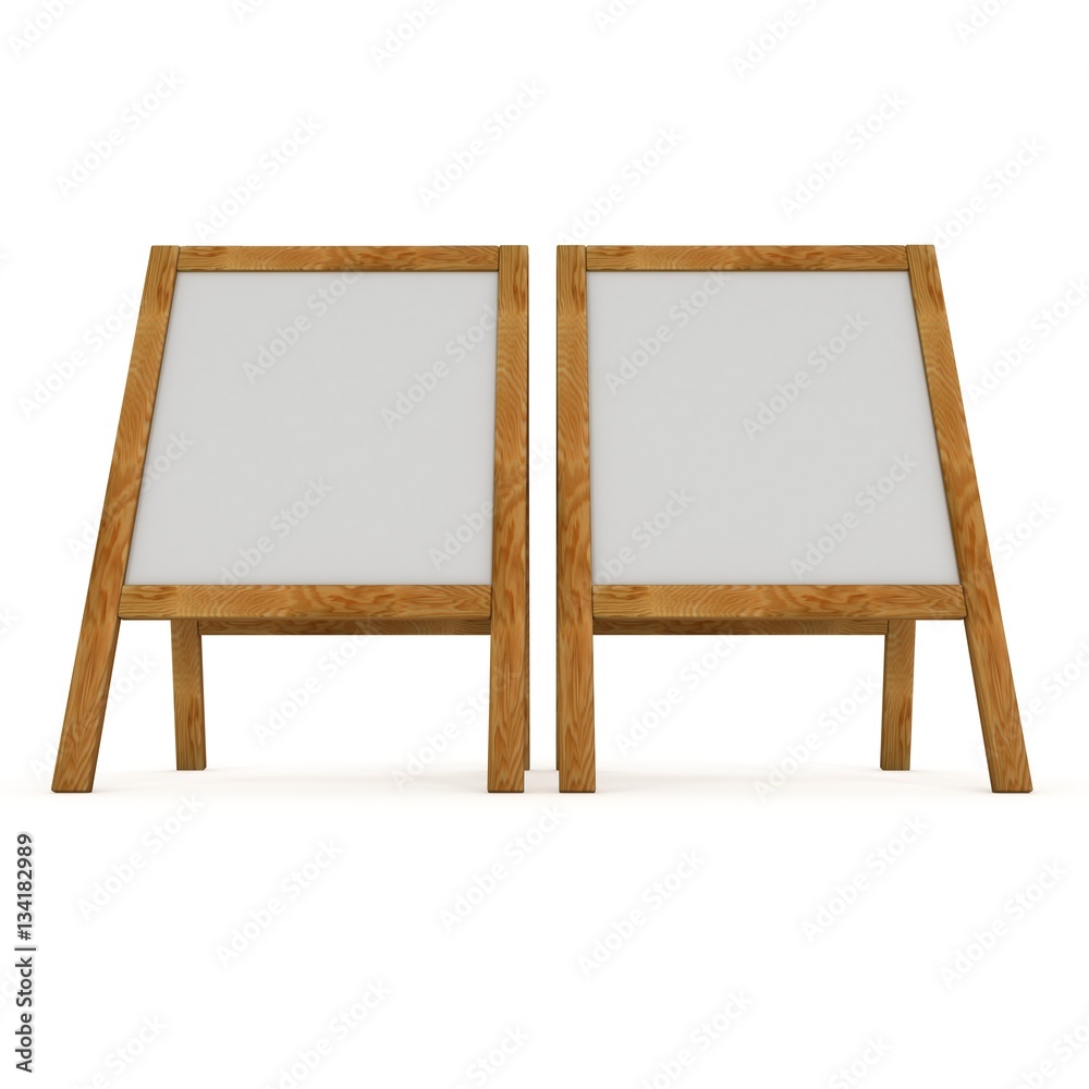 Sandwich board. Blank menu outdoor display with clipping path. Trade show booth. 3d render isolated on white background. High Resolution Template for your design. Sandwich board. Blank menu outdoor display with clipping path. Trade show booth. 3d render isolated on white background. High Resolution Template for your design.