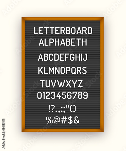 Plastic letters alphabeth