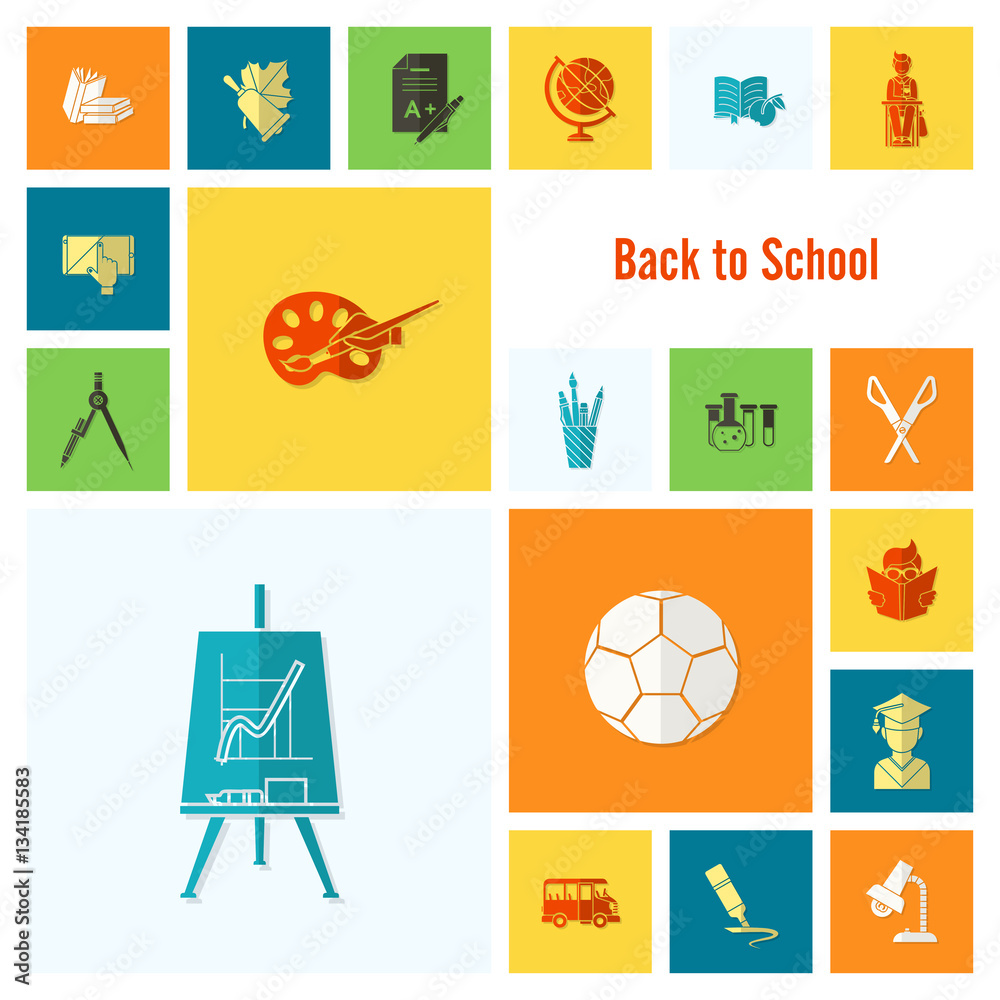 School and Education Icons School and Education Icons