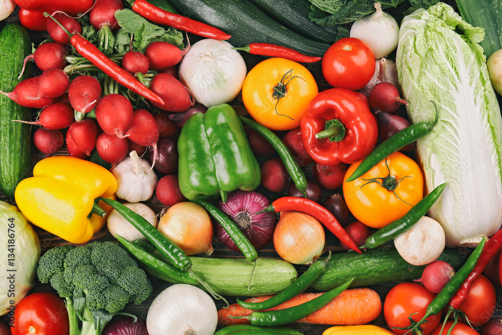 Fresh vegetable background Fresh vegetable background