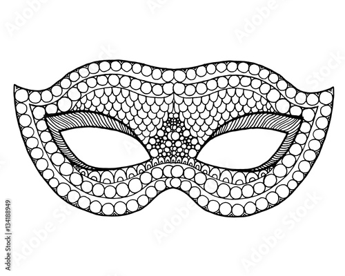 Mardi gras lace mask