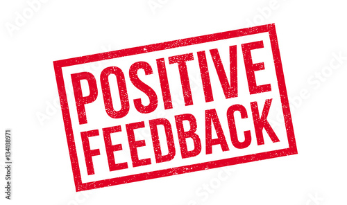Positive Feedback rubber stamp photo