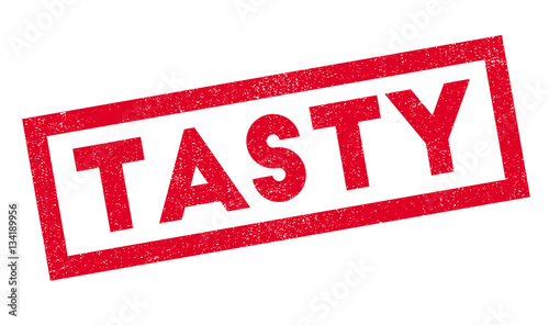 Tasty rubber stamp. Grunge design with dust scratches. Effects can be easily removed for a clean, crisp look. Color is easily changed.