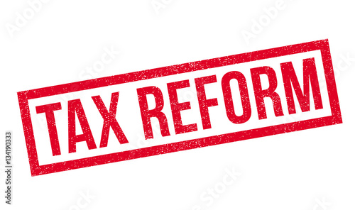 Tax Reform rubber stamp. Grunge design with dust scratches. Effects can be easily removed for a clean, crisp look. Color is easily changed.