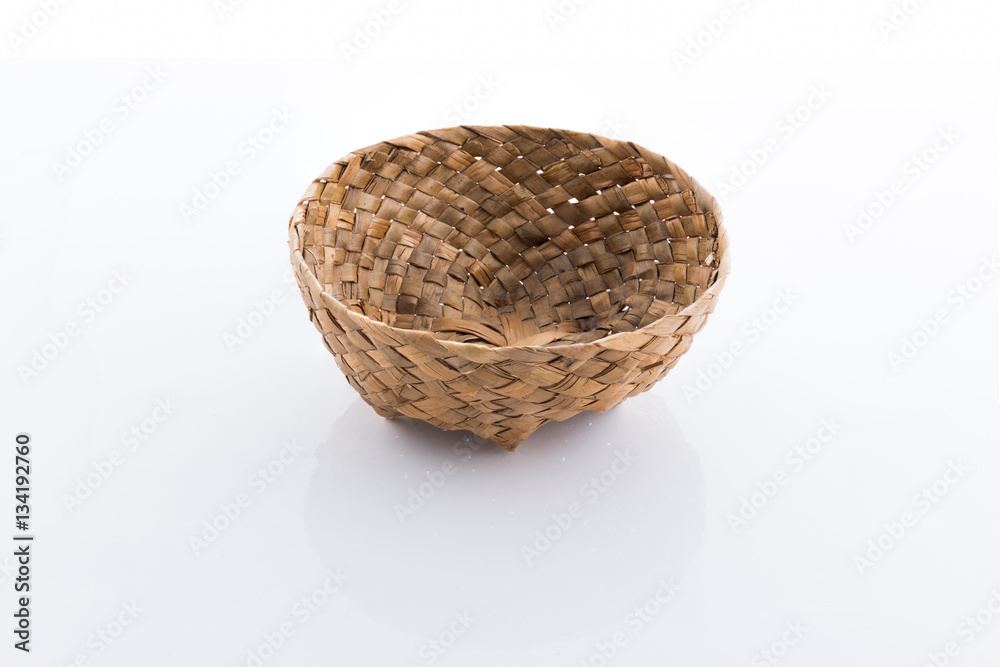 wicker basket isolated wicker basket isolated