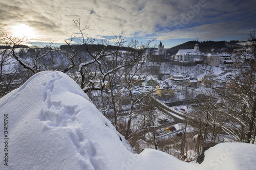 Schwarzenberg Castle from Ottenstein in winter photo