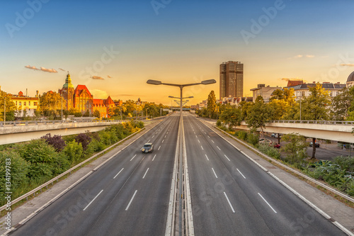 Photography Alleine auf der Stadtautobahn, Berlin