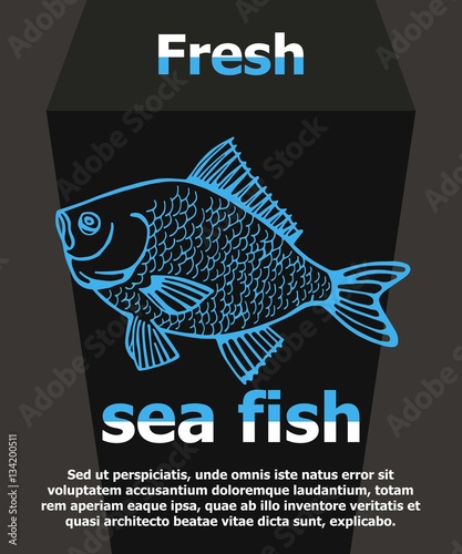 Fish carp vector illustration