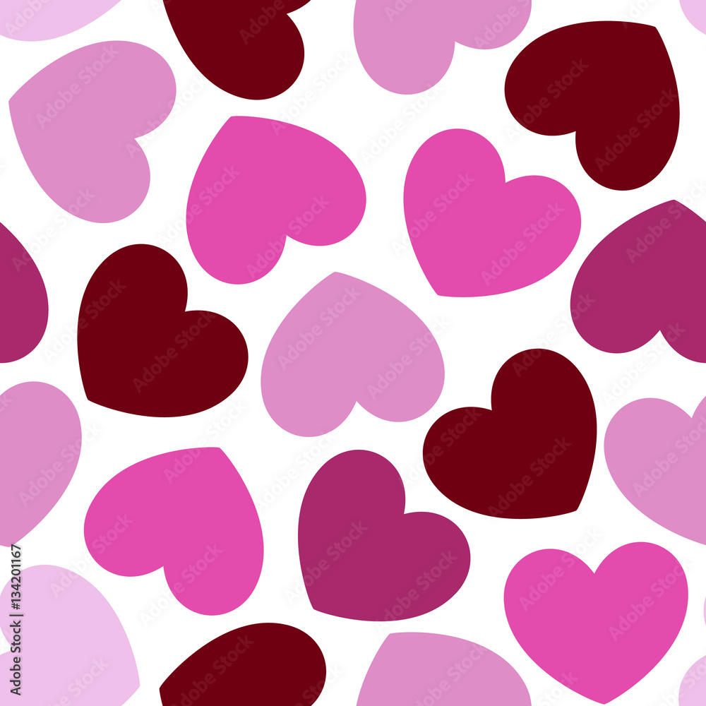 Seamless hearts pattern